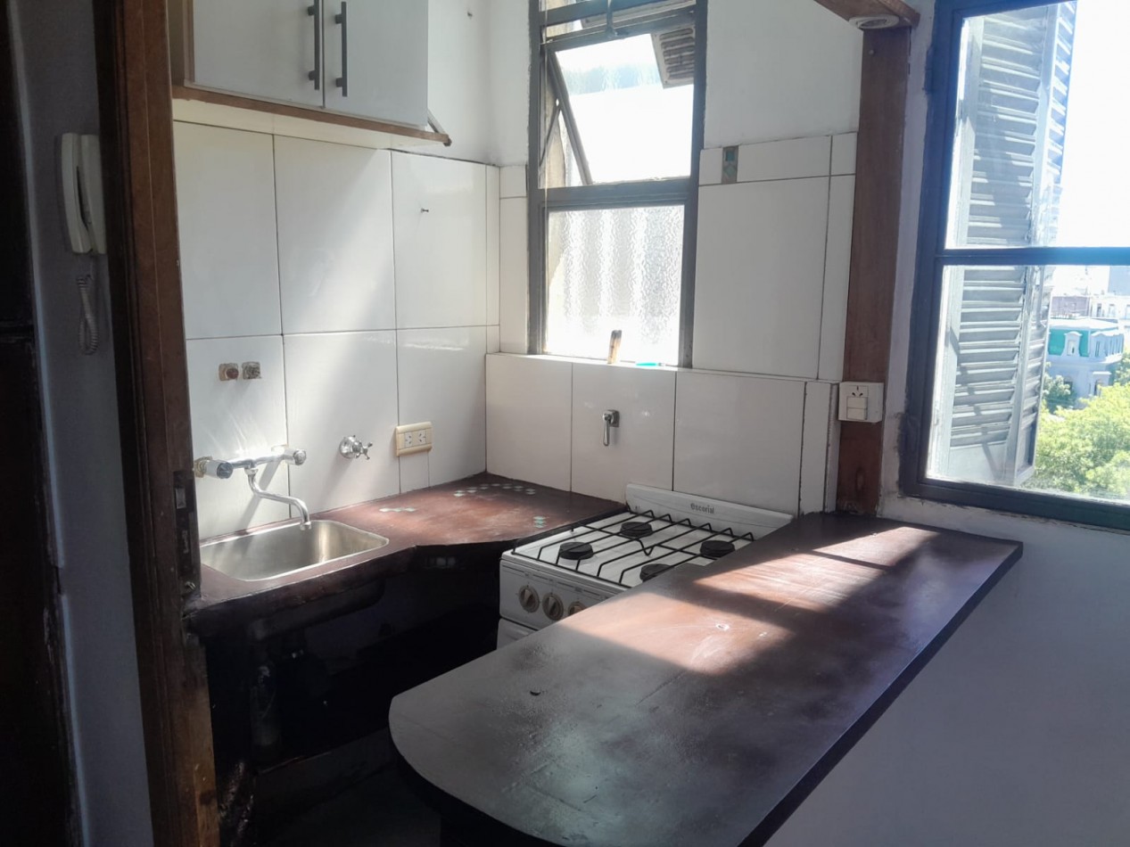 Vende un agradable departamento de 2 ambientes luminoso - Monserrat